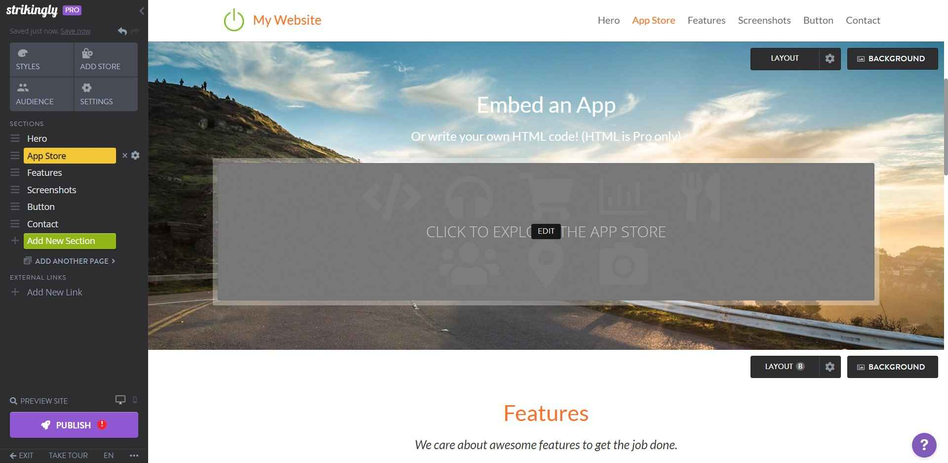 Strikingly Edit App Store Strikingly Edit App Store